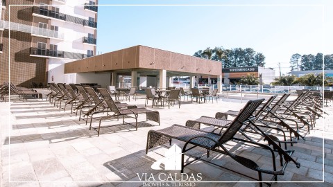 Apartamento um quarto a venda no Piazza diRoma | Caldas Novas